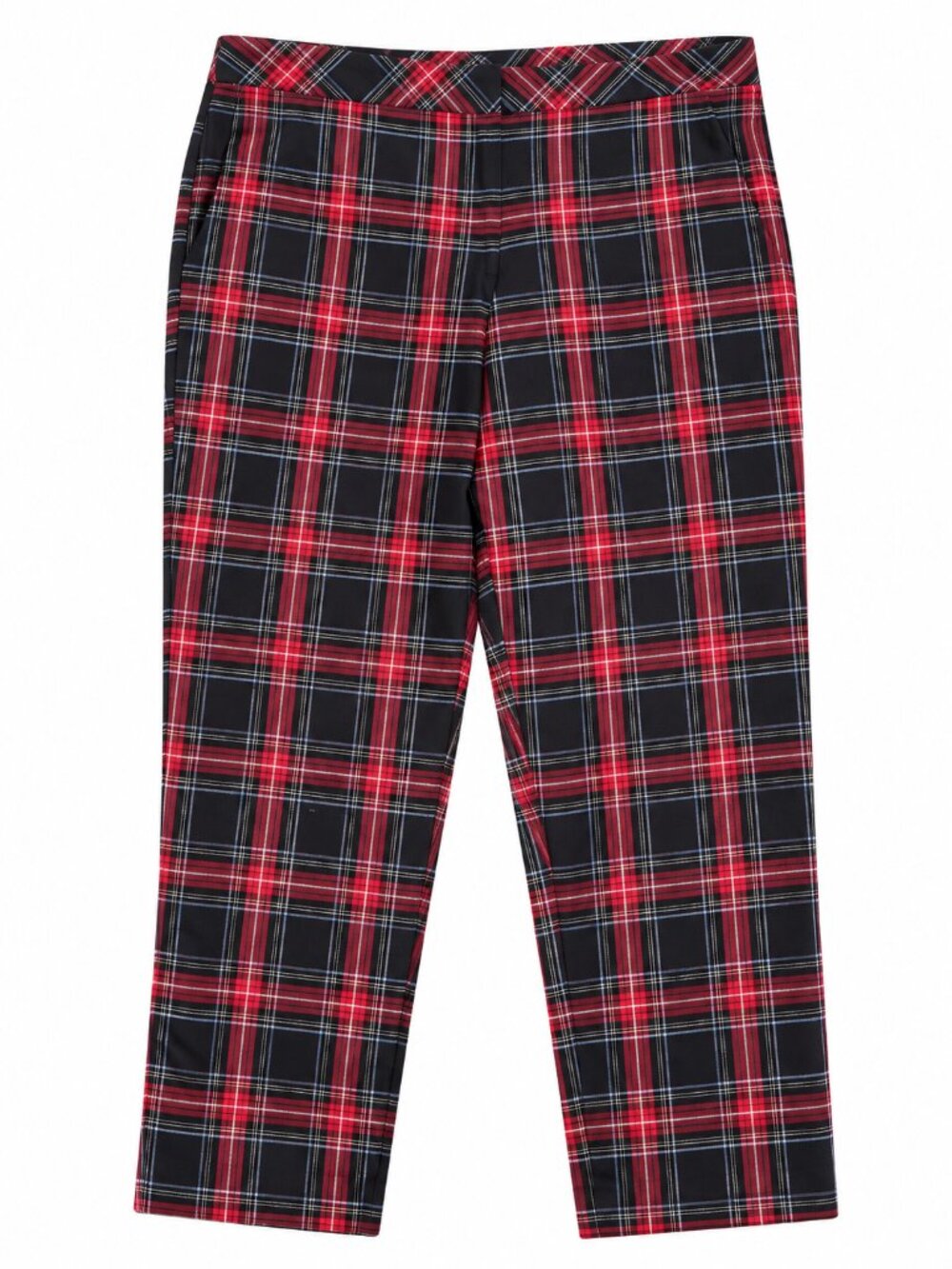 J. Jill Premium Bi-Stretch Tartan Plaid Holiday Ankle Pants – Size 14 Petite